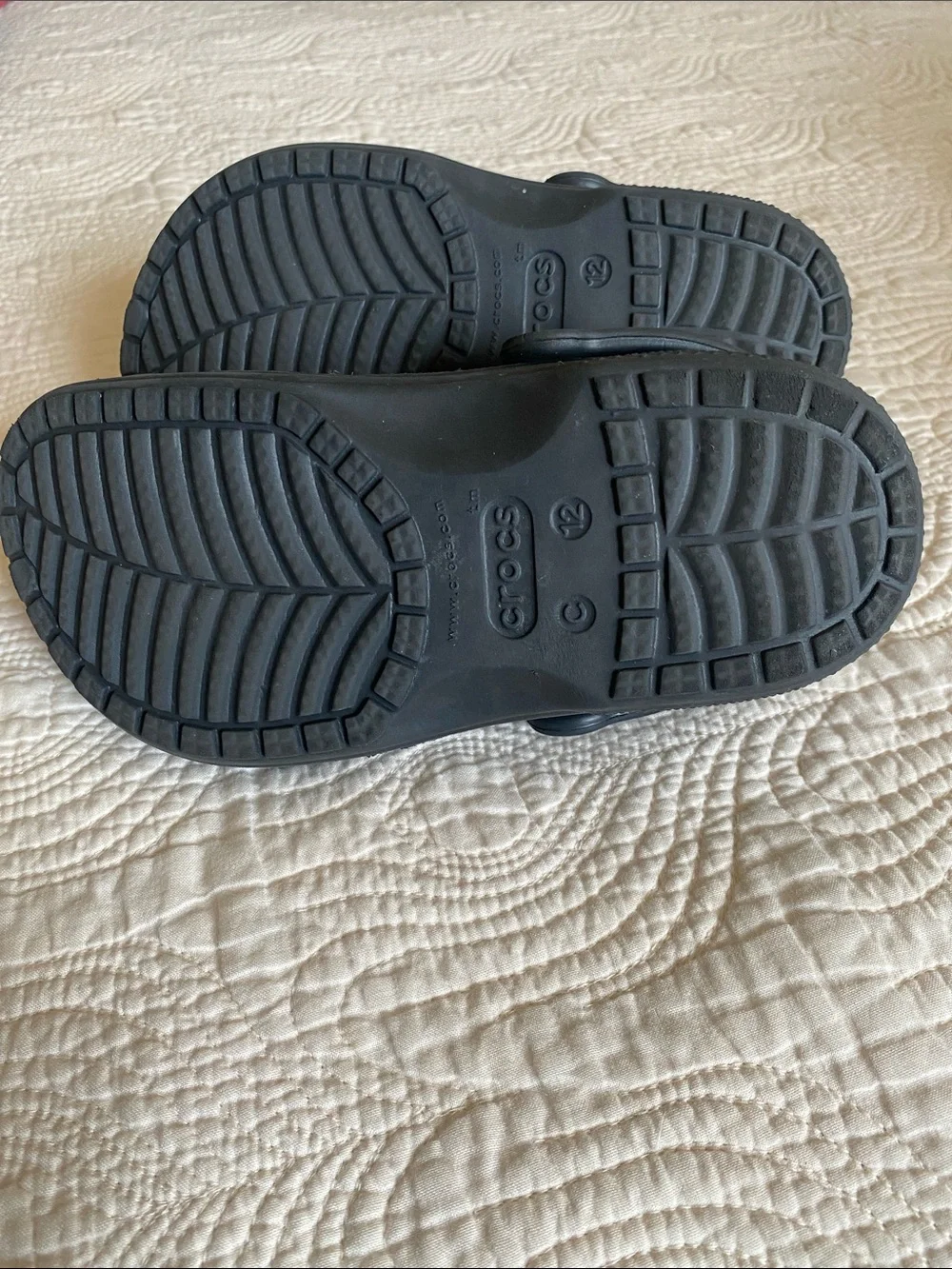 CROCS Kids Black Clog Sandals with Colorful Charms
